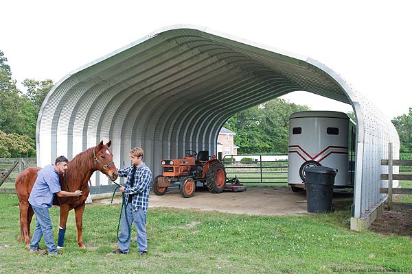 steel barn building